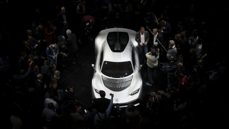 mercedesbenz-amg-project-one-hypercar-stands-on-stage-after-its-the-picture-id845749444.jpg